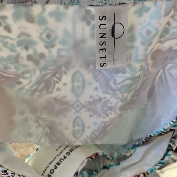 NWT Sunsets Moroccan Market Paisley Print Hipster Swim Bottom (bottoms Only) L - Picture 5 of 6